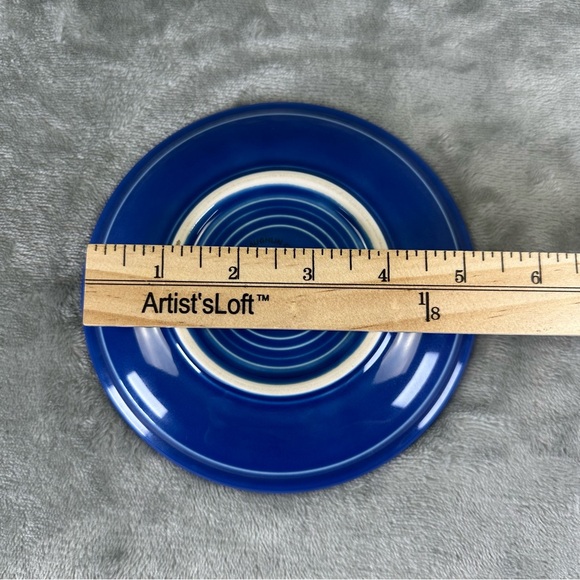 Fiesta Fiestaware Homer Laughlin Saucer (Matches Teacup) Sapphire (retired) - Picture 4 of 4